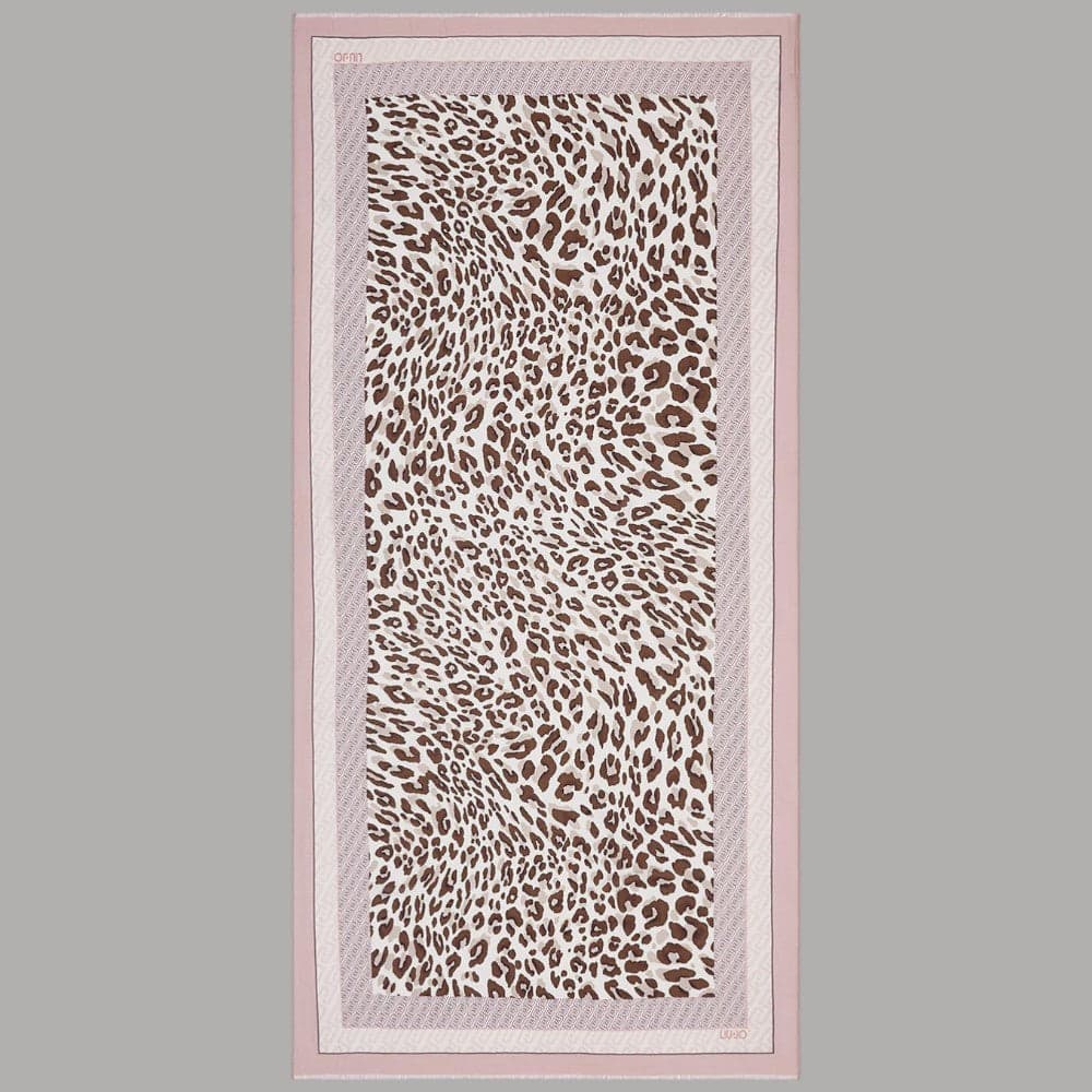 Liu Jo stola animalier modal 90x180 cm con logo elegante - 6