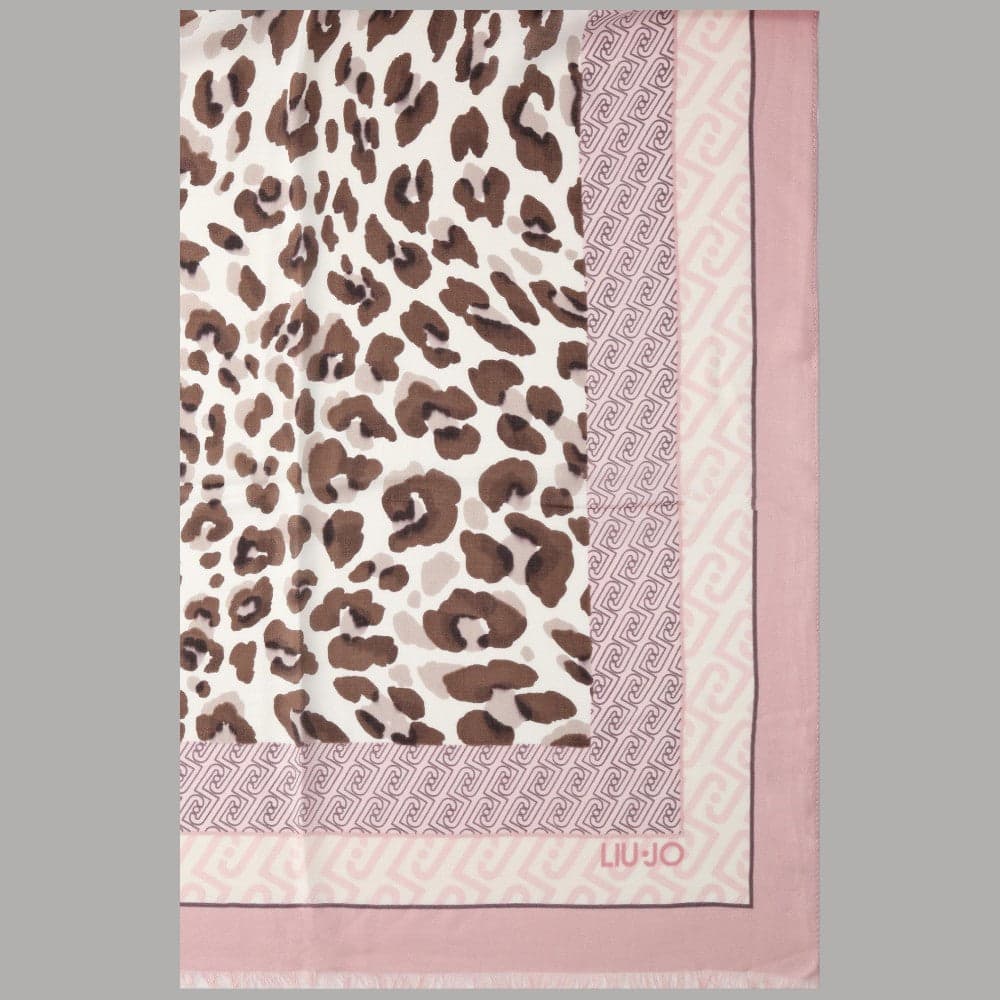 Liu Jo stola animalier modal 90x180 cm con logo elegante - 7