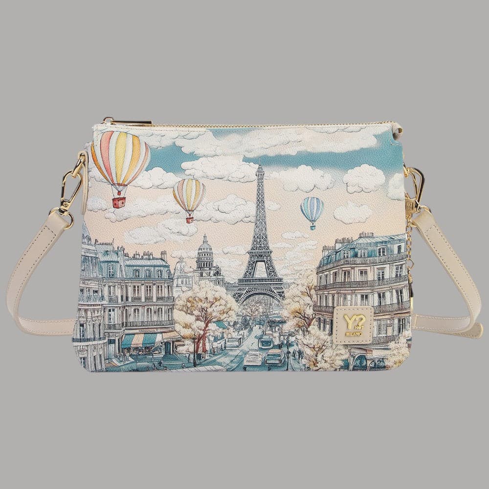 YNot Borsa a Tracolla Fashionopoly 2 Scomparti Ecopelle PVC Resistente - 3