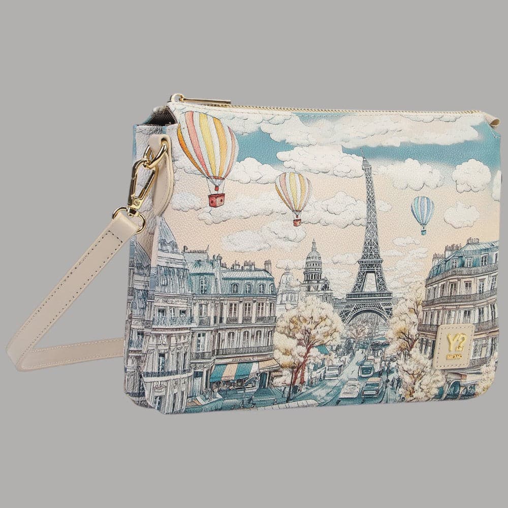 YNot Borsa a Tracolla Fashionopoly 2 Scomparti Ecopelle PVC Resistente - 2