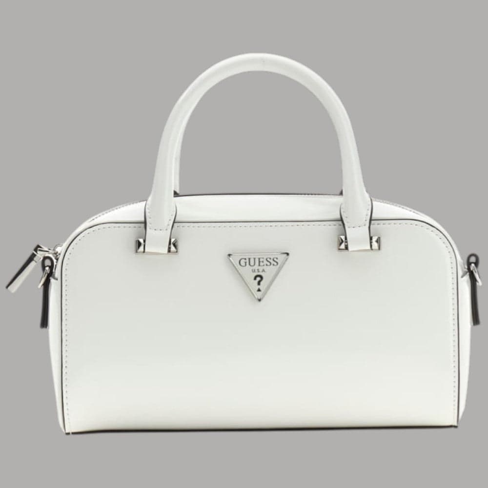 Guess Mini Borsa Lucida Arnela con Tracolla e Dettagli Argento - 1