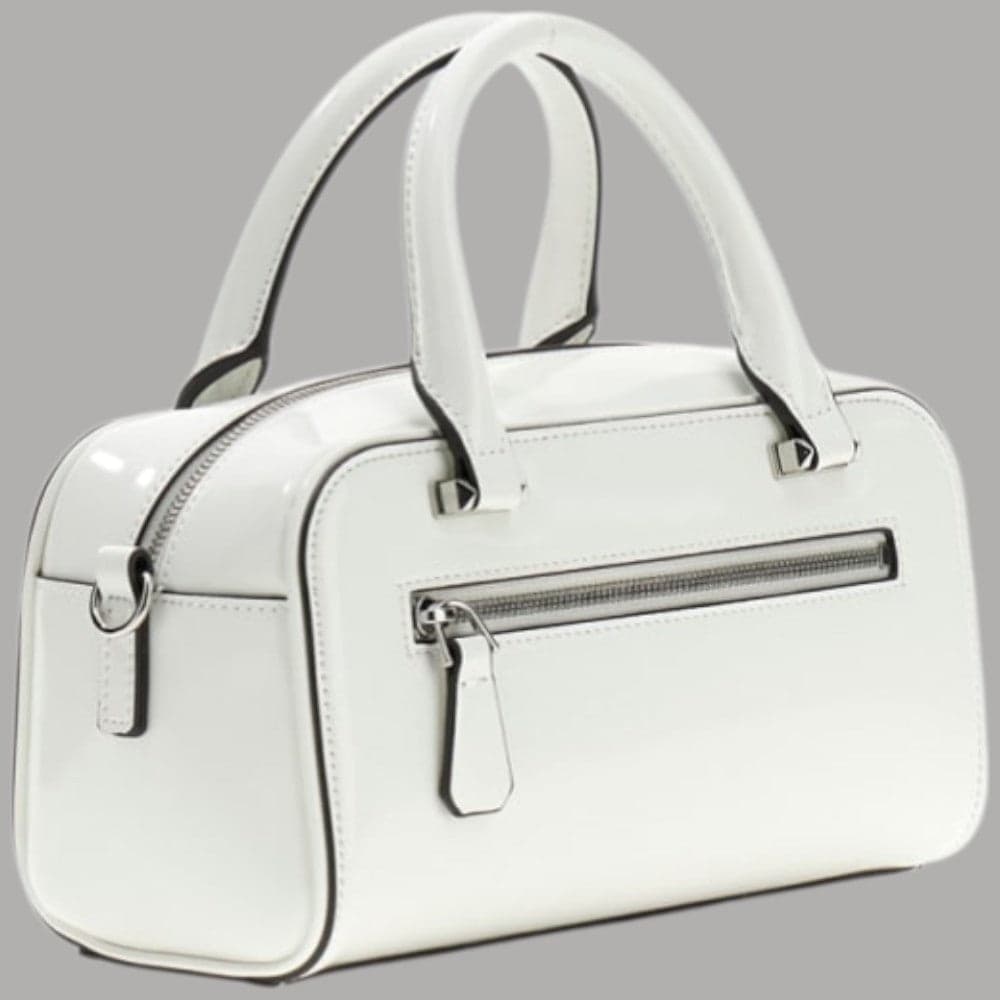 Guess Mini Borsa Lucida Arnela con Tracolla e Dettagli Argento - 2