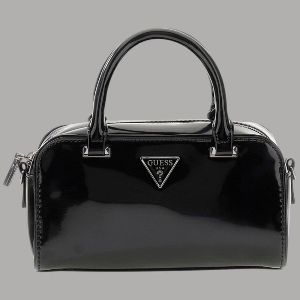 Guess Mini Borsa Lucida Arnela con Tracolla e Dettagli Argento - 4