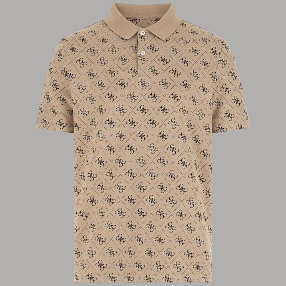 Guess Polo Maglia 4G Logo, Cotone Eco & Poliestere, Vestibilità Regular - 5