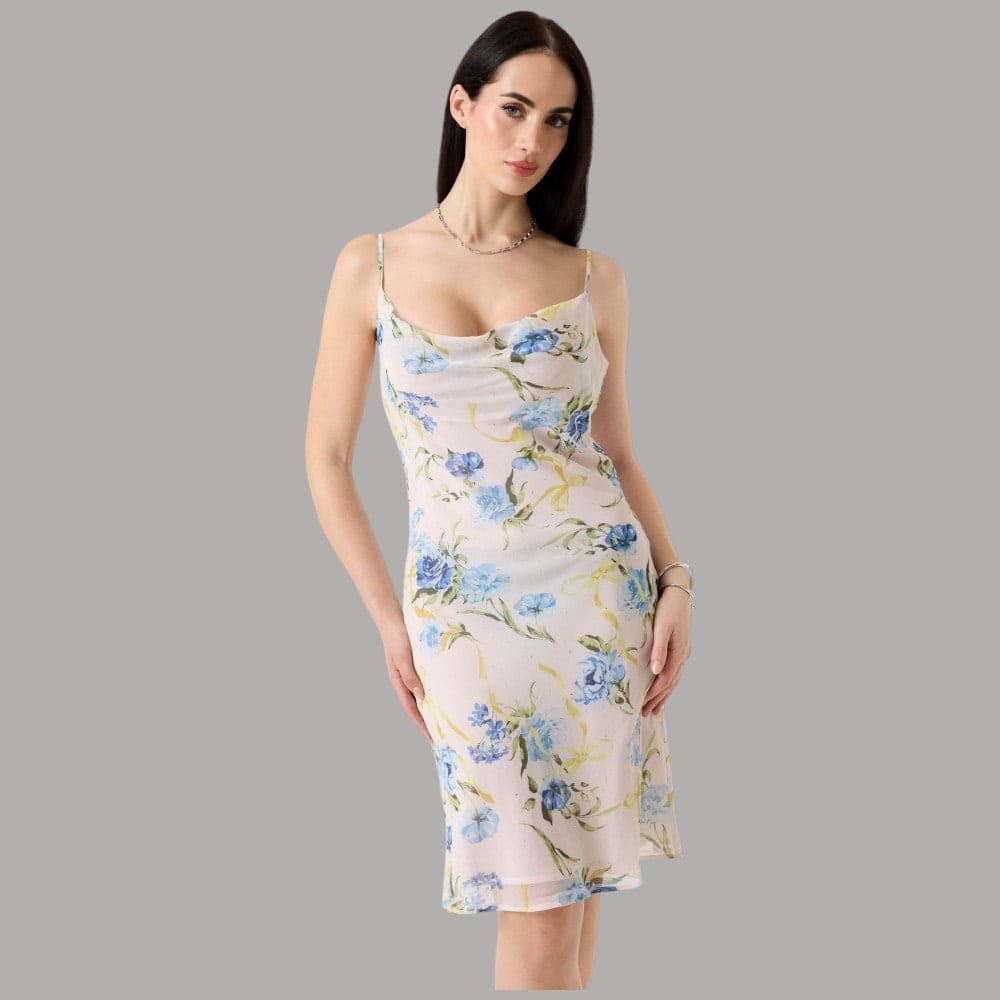Vestito Guess Mini Floreale con Spalline Sottili e Scollo a U - 3