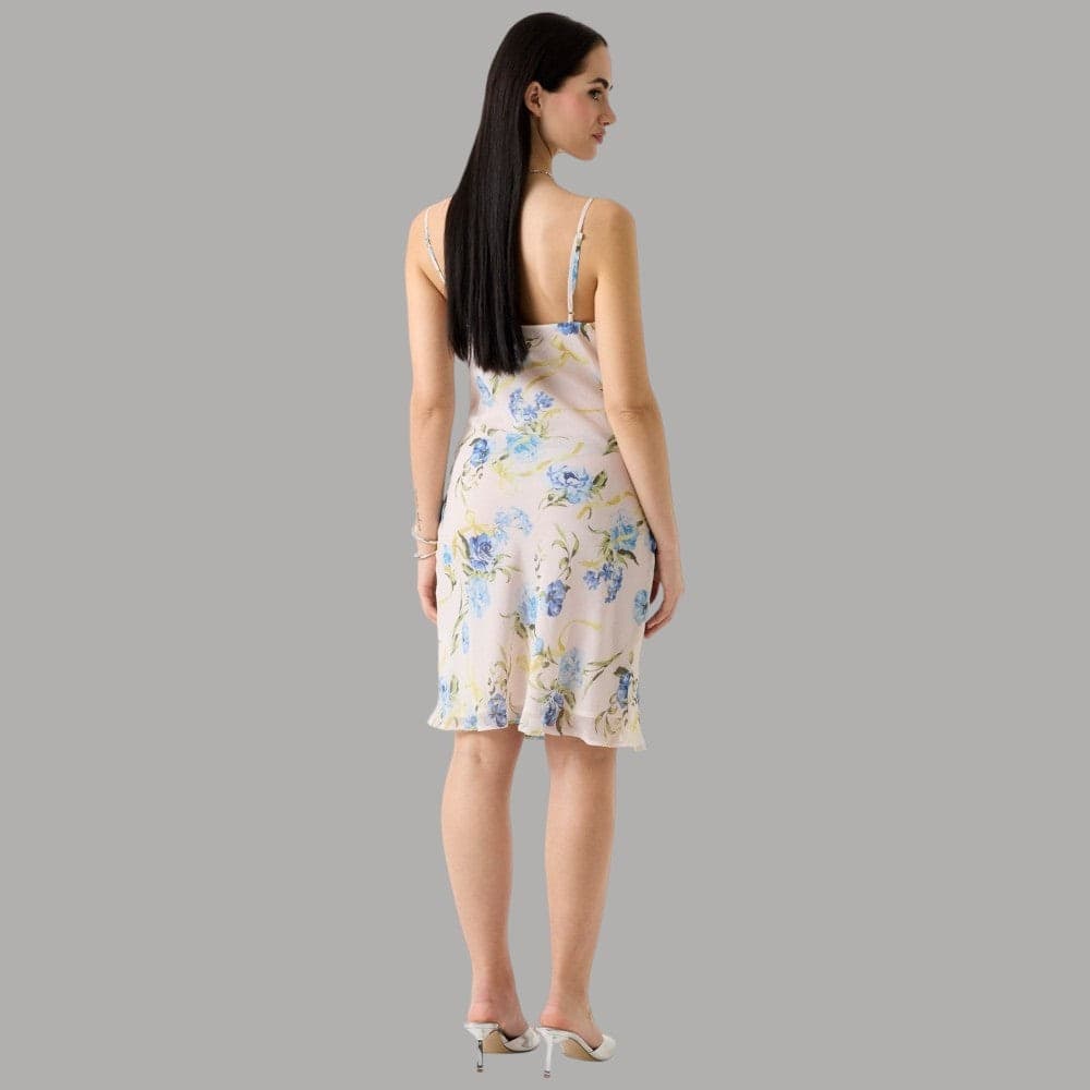 Vestito Guess Mini Floreale con Spalline Sottili e Scollo a U - 4