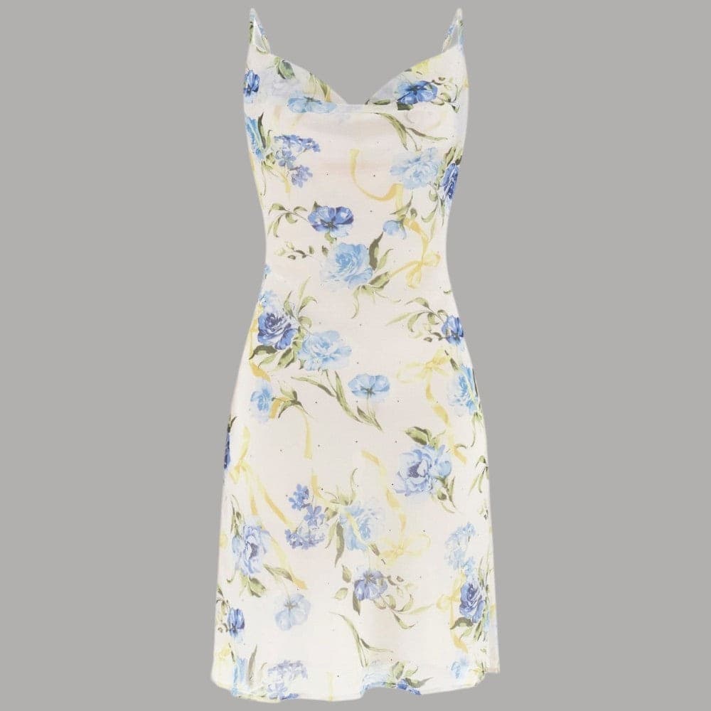 Vestito Guess Mini Floreale con Spalline Sottili e Scollo a U - 6