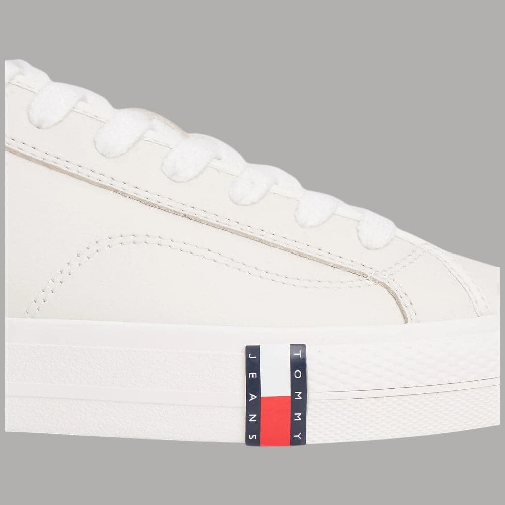 Sneakers in Pelle Tommy Jeans Archive con Bandierina Iconica - 4