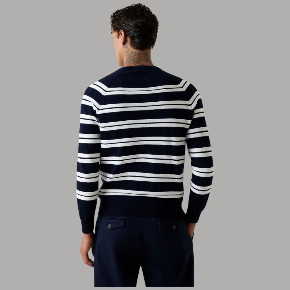 Guess Pullover a Righe Uomo Cotone Girocollo Regular Fit - 2
