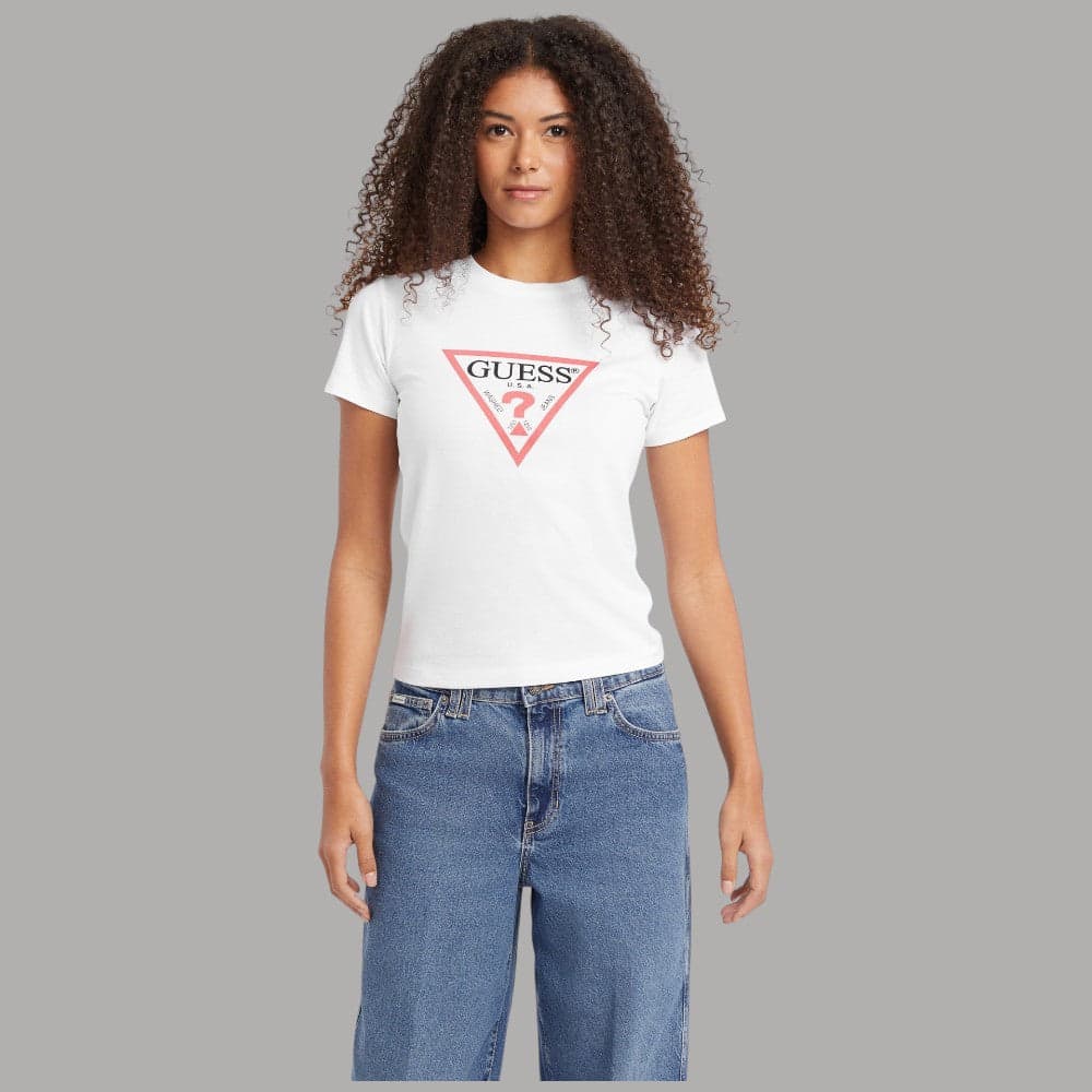 T-shirt Guess GJ Logo Triangolo Cotone Regular Fit - 5