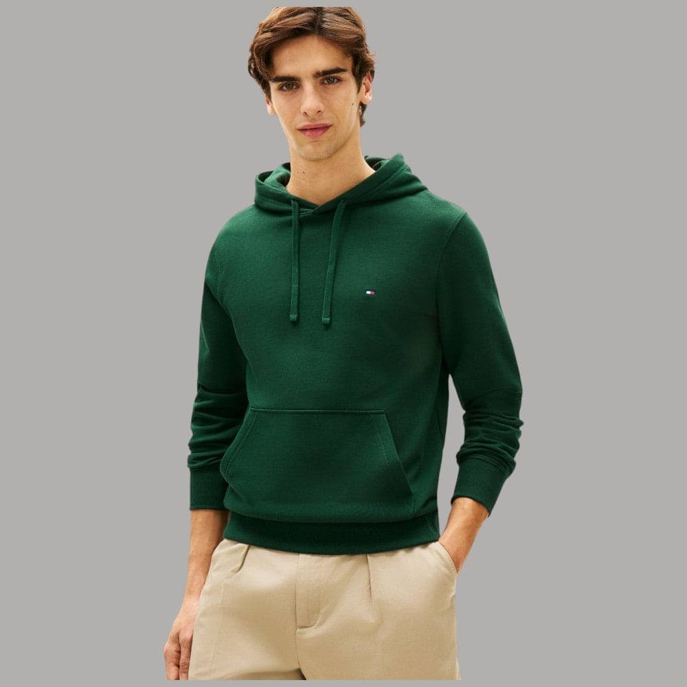 Felpa Cappuccio Tommy Hilfiger Bandierina 100% Cotone Regular Fit - 1