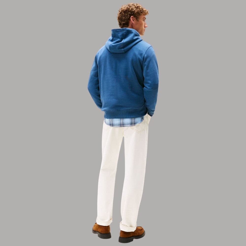 Felpa Cappuccio Tommy Hilfiger Bandierina 100% Cotone Regular Fit - 11