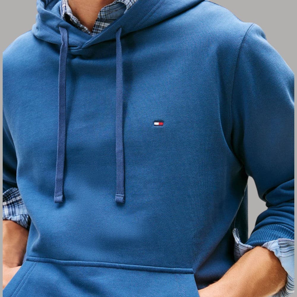 Felpa Cappuccio Tommy Hilfiger Bandierina 100% Cotone Regular Fit - 12