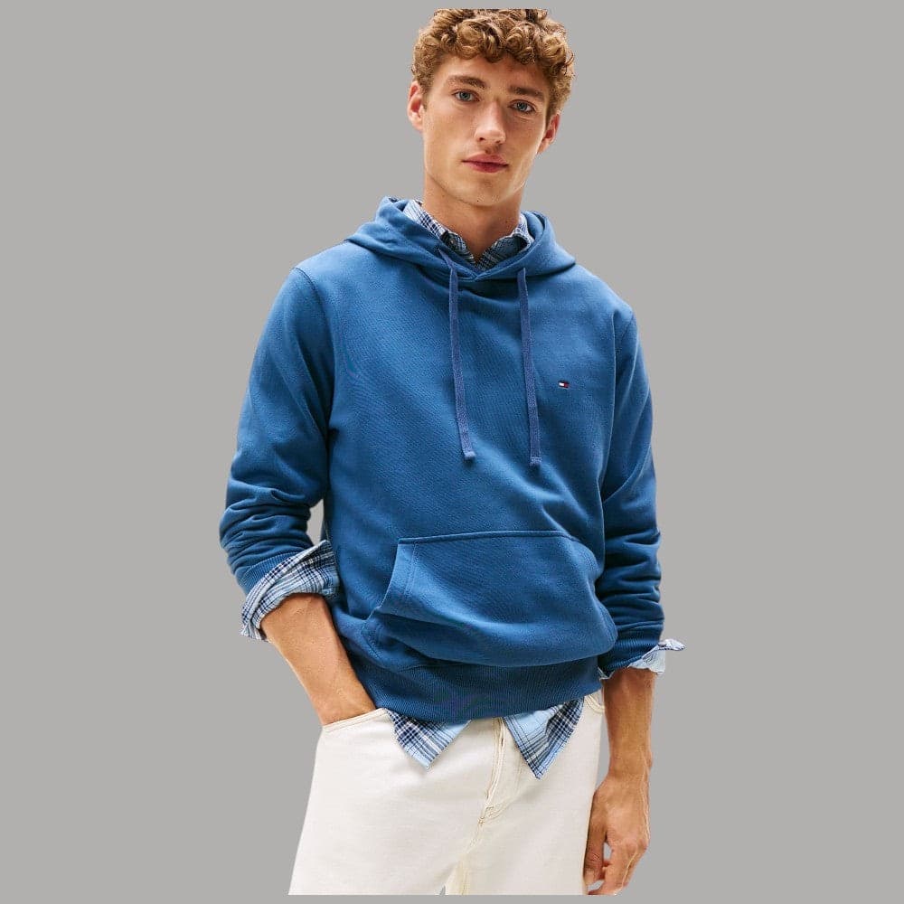 Felpa Cappuccio Tommy Hilfiger Bandierina 100% Cotone Regular Fit - 9