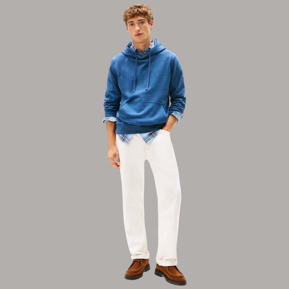 Felpa Cappuccio Tommy Hilfiger Bandierina 100% Cotone Regular Fit - 10