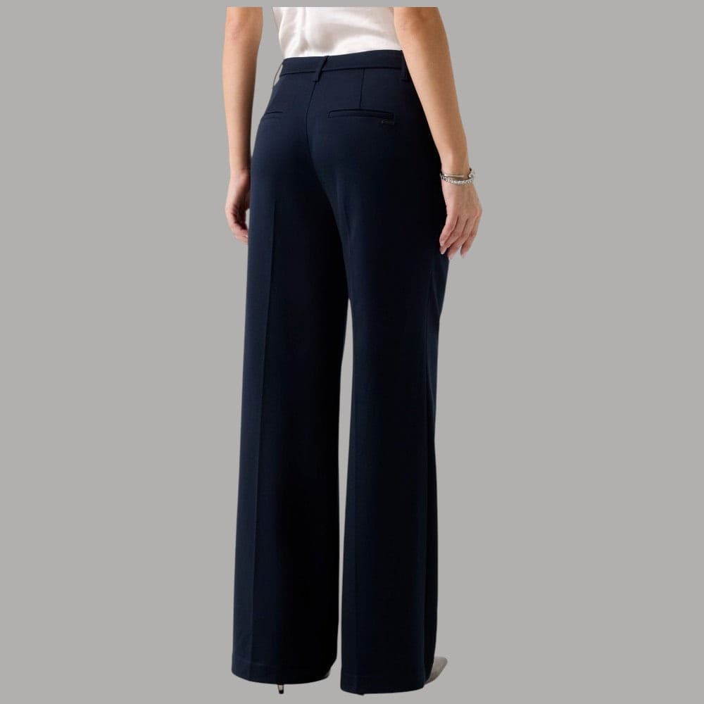 Chloe Pantaloni Guess Relaxed in Viscosa con Bottone Gioiello - 2