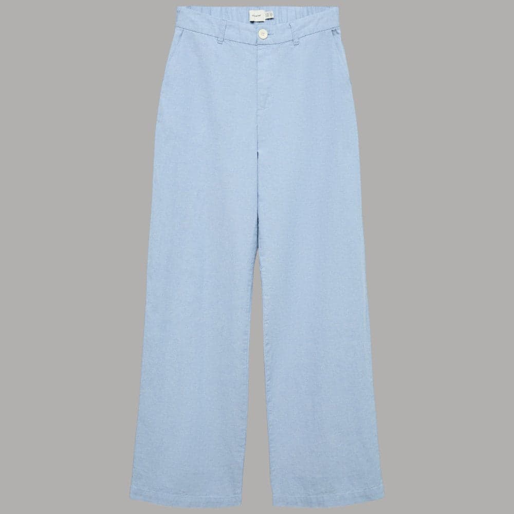 Vero Moda Pantaloni Wide Leg Cotone con Tasche e Vita Media - 3