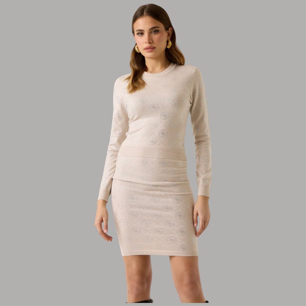 Pullover Guess 4G con Strass, Maglione Elegante Donna - 7