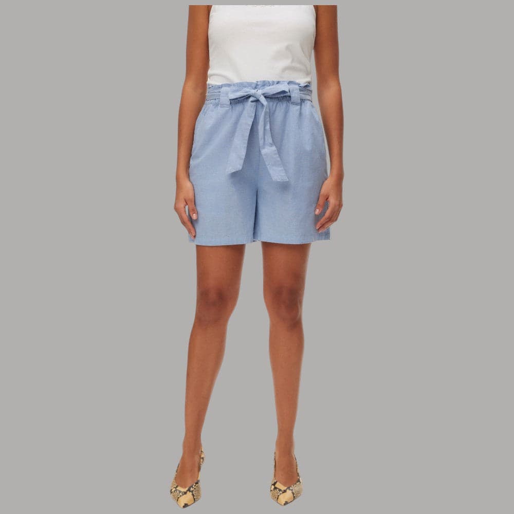Vero Moda: Pantaloncini Cotone Lose Fit con Fusciacca Elegante - 7