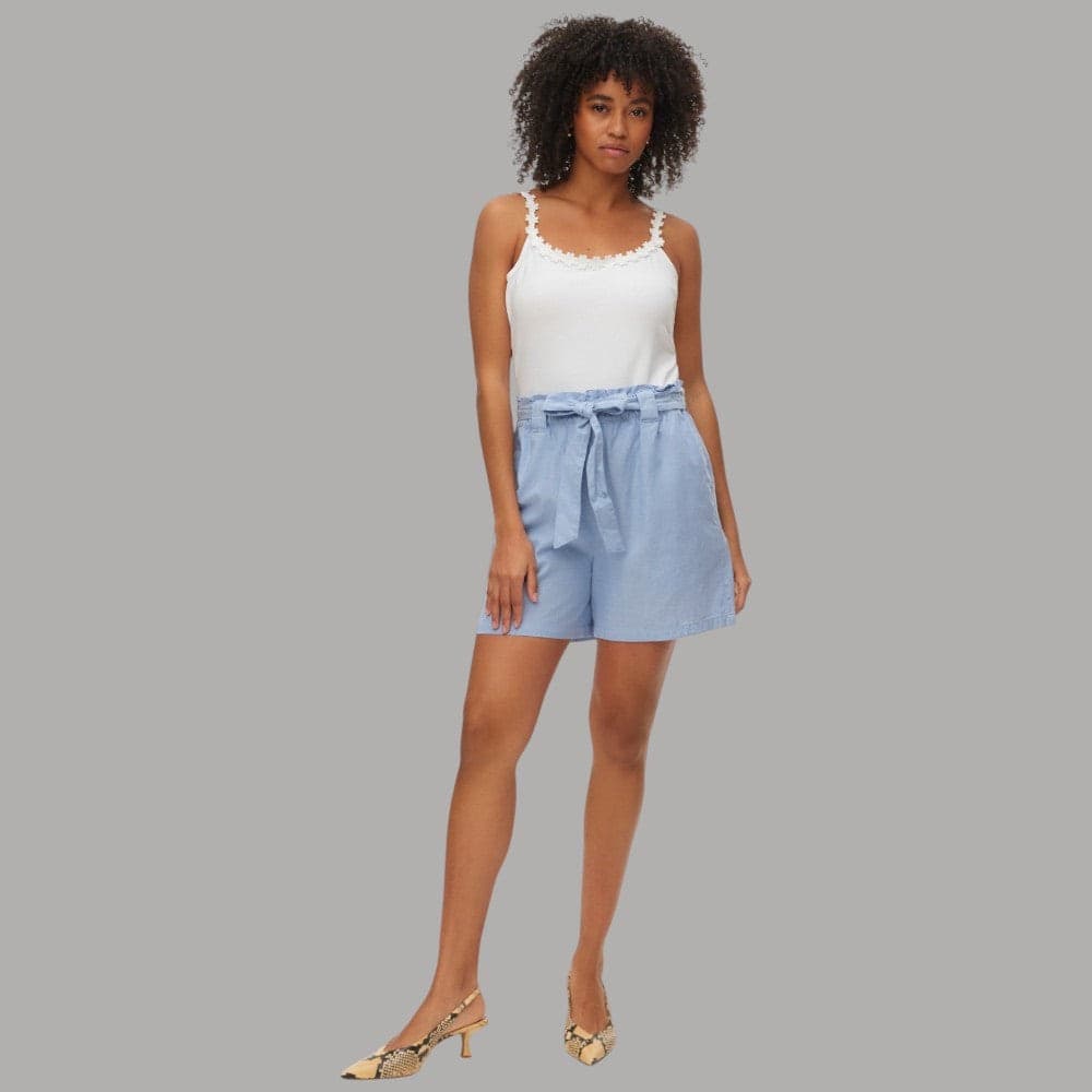 Vero Moda: Pantaloncini Cotone Lose Fit con Fusciacca Elegante - 2