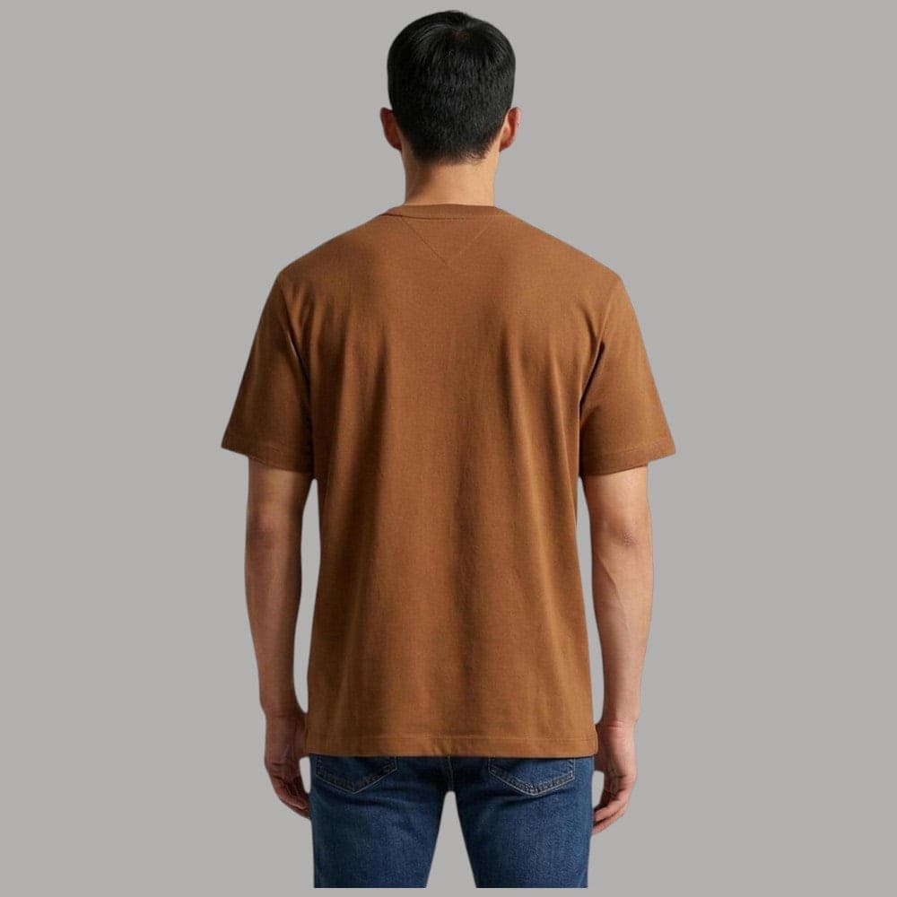 T-shirt Cotone Tommy Hilfiger Regular Fit con Ricamo Iconico - 2