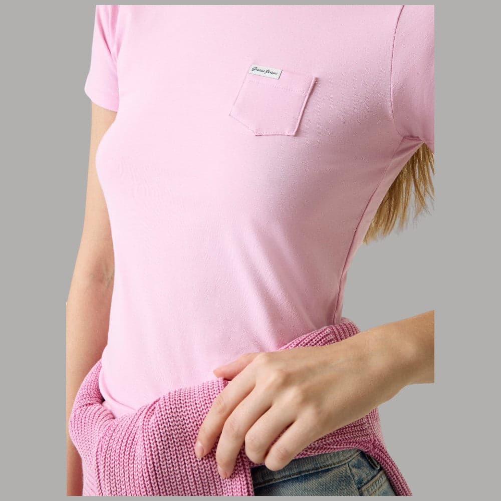 T-shirt Guess GJ Slim Cotone con Taschino W5RI52J1314 - 2