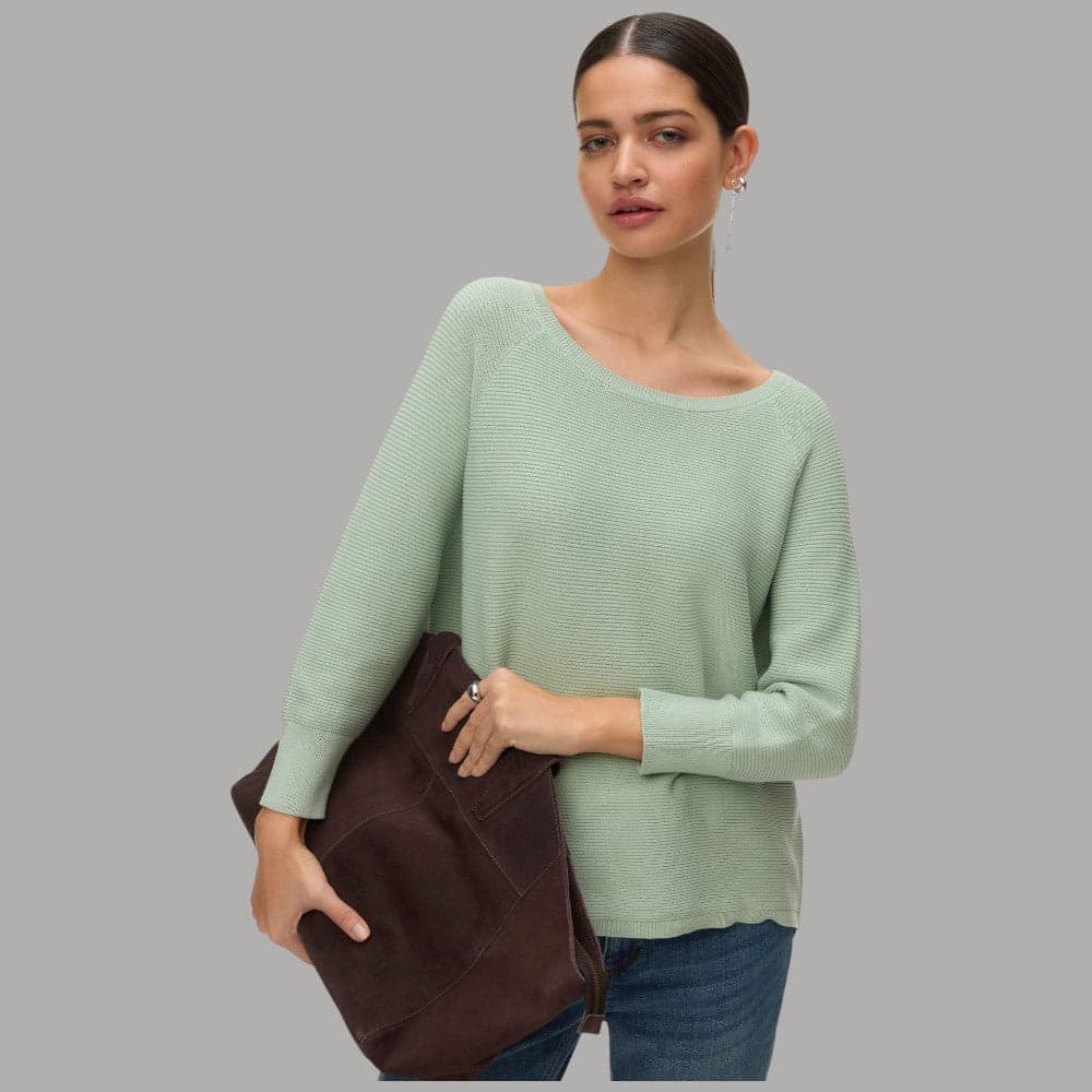 Pullover Donna Vero Moda New Nora 3/4 Cotone Scollo Barca - 1
