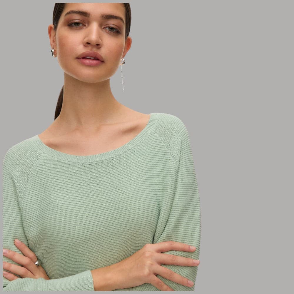 Pullover Donna Vero Moda New Nora 3/4 Cotone Scollo Barca - 4