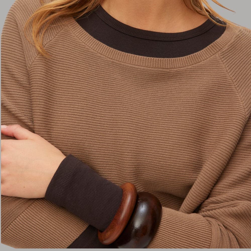 Pullover Donna Vero Moda New Nora 3/4 Cotone Scollo Barca - 9