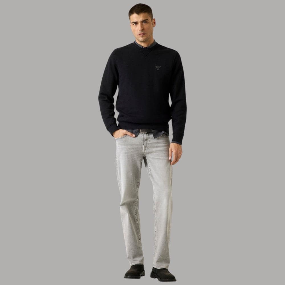 Felpa Guess Uomo Patch Logo - Comoda e Stile Casual - 6