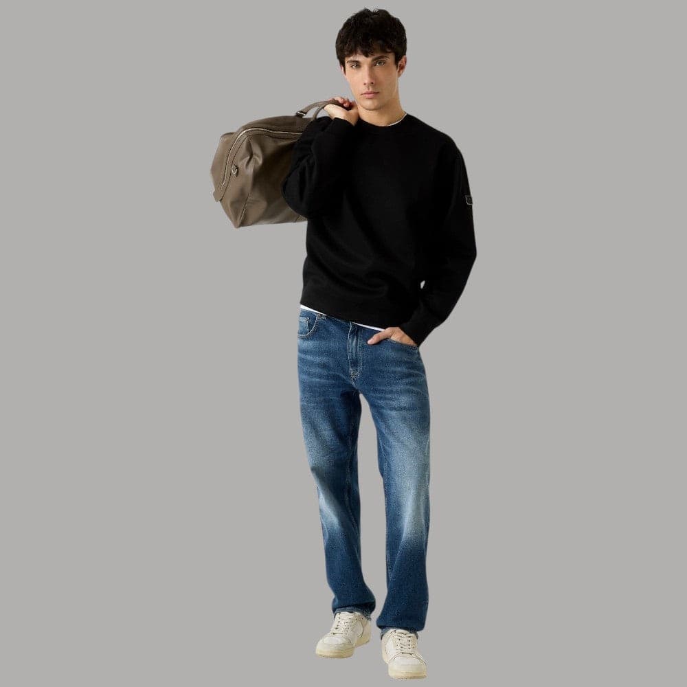 Felpa Guess Uomo Scuba Nera con Logo - Stile e Comfort - 2