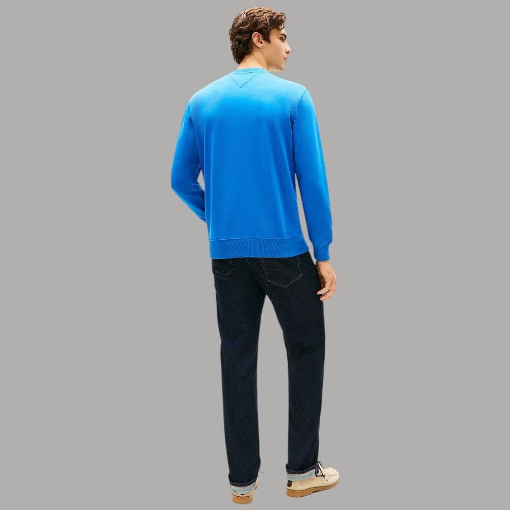 Felpa Girocollo Cotone Tommy Hilfiger con Bandierina Ricamata - 13