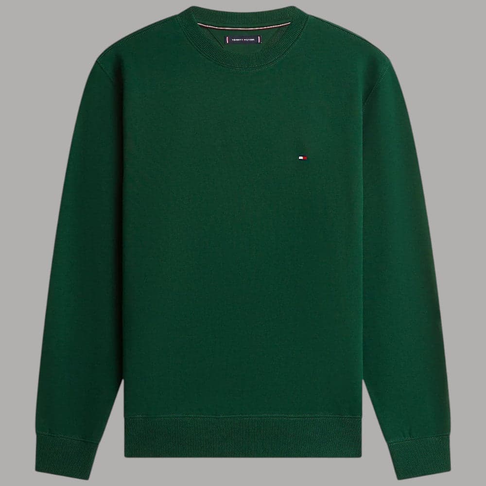 Felpa Girocollo Cotone Tommy Hilfiger con Bandierina Ricamata - 4