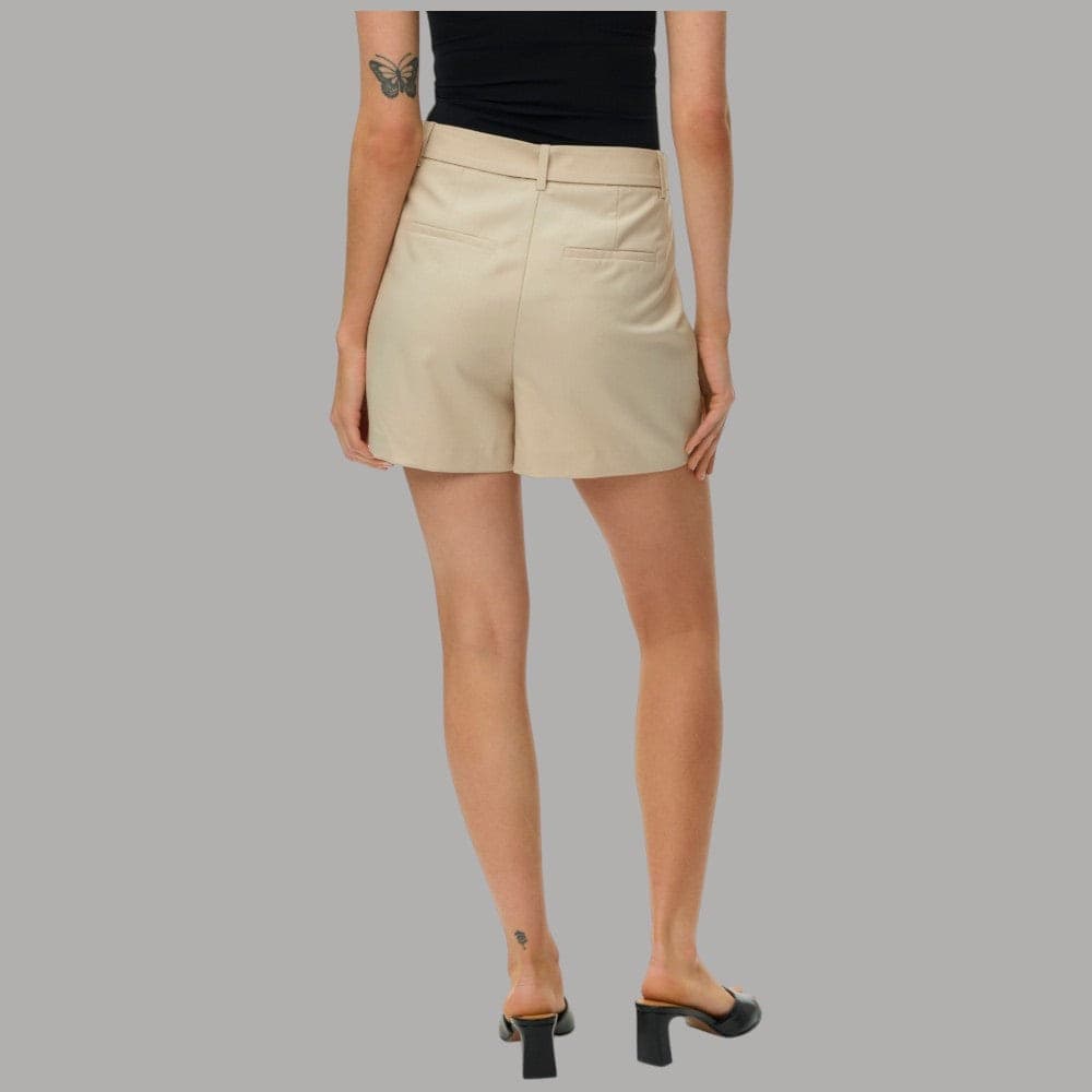 Bermuda Vero Moda Vita Alta con Cintura in Viscosa Misto Eleganza - 4