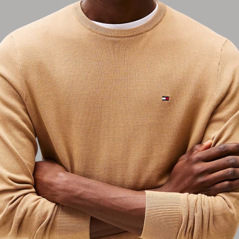 Tommy Hilfiger Pullover Cotone Regular Fit Bandierina Ricamata - 11