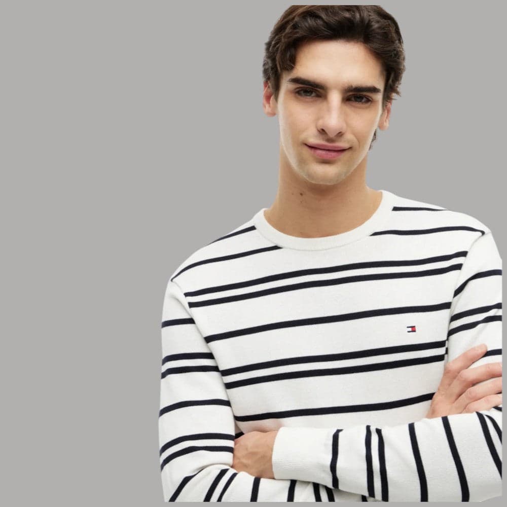 Tommy Hilfiger Pullover Cotone Regular Fit Bandierina Ricamata - 15