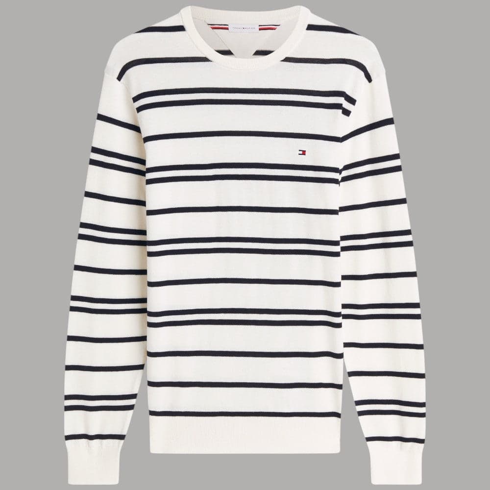 Tommy Hilfiger Pullover Cotone Regular Fit Bandierina Ricamata - 18