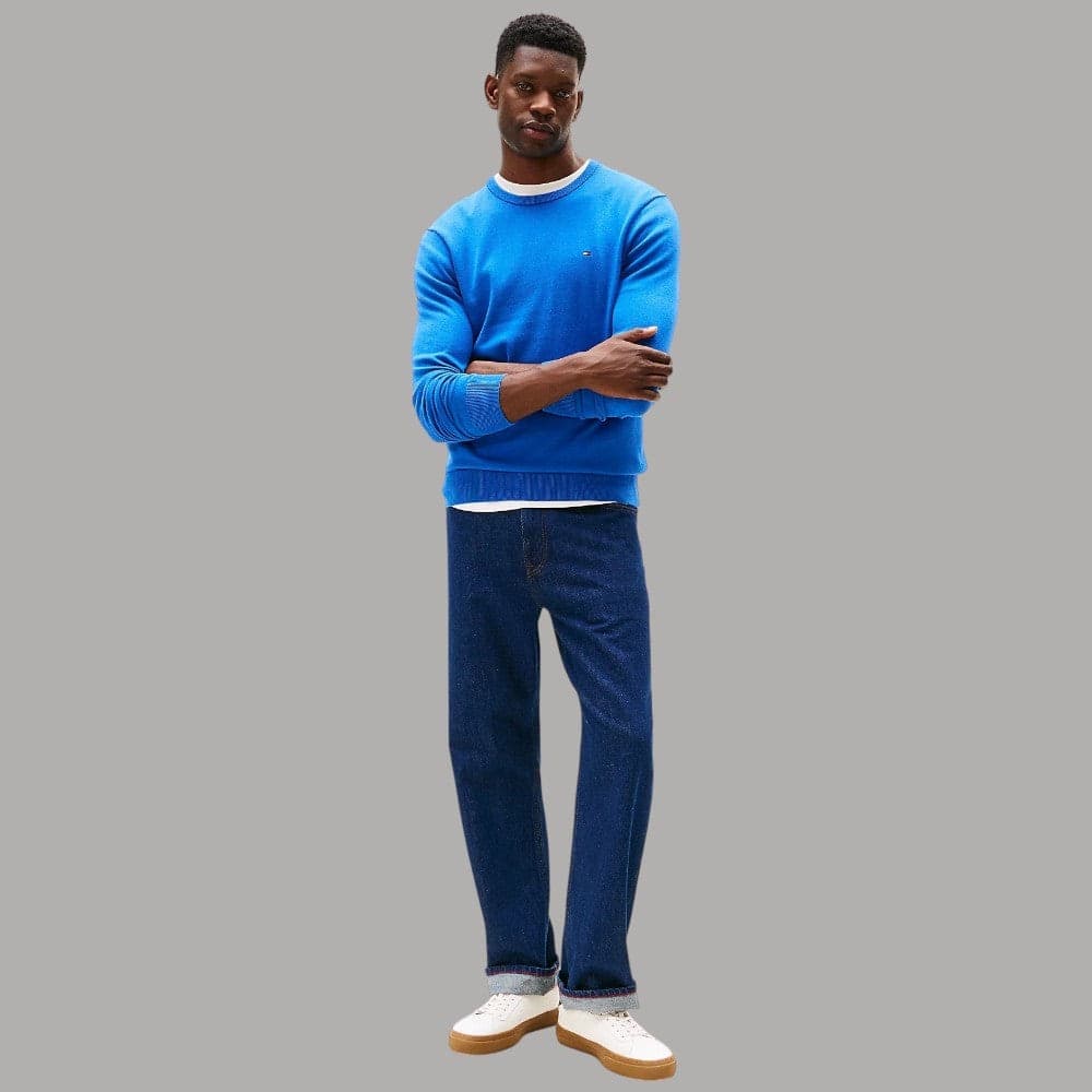 Tommy Hilfiger Pullover Cotone Regular Fit Bandierina Ricamata - 3