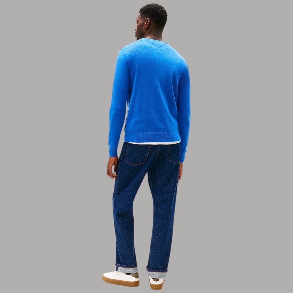 Tommy Hilfiger Pullover Cotone Regular Fit Bandierina Ricamata - 4