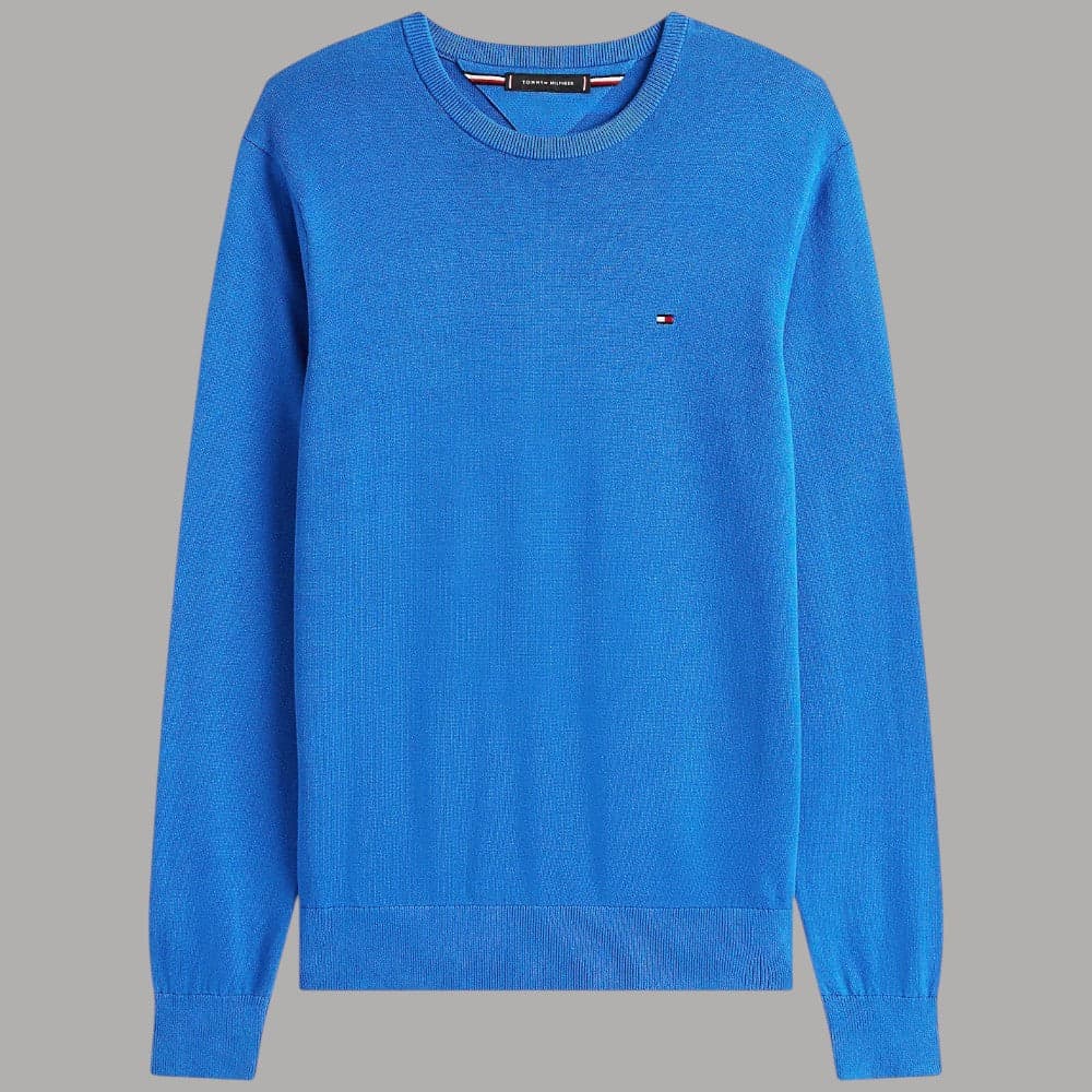 Tommy Hilfiger Pullover Cotone Regular Fit Bandierina Ricamata - 5