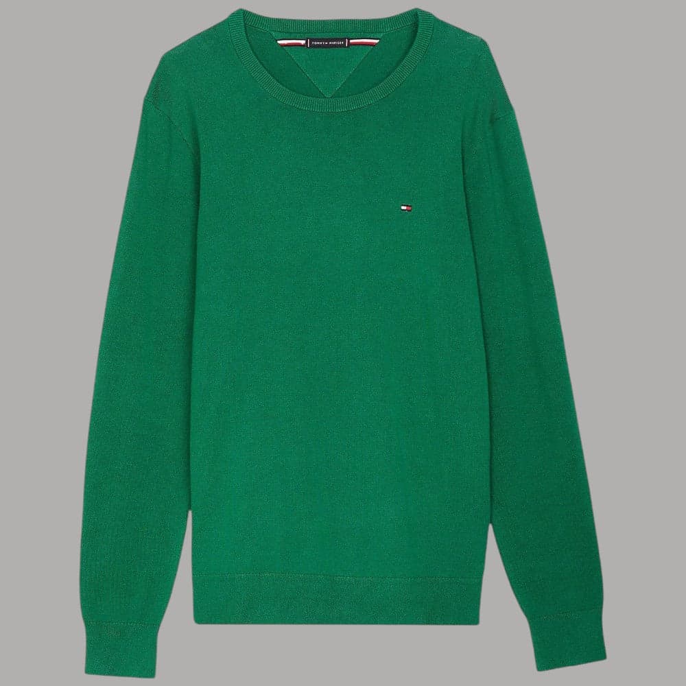 Tommy Hilfiger Pullover Cotone Regular Fit Bandierina Ricamata - 9