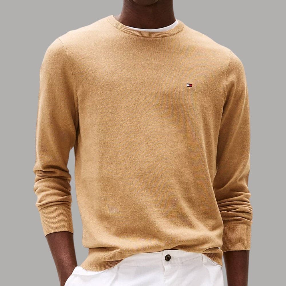 Tommy Hilfiger Pullover Cotone Regular Fit Bandierina Ricamata - 10
