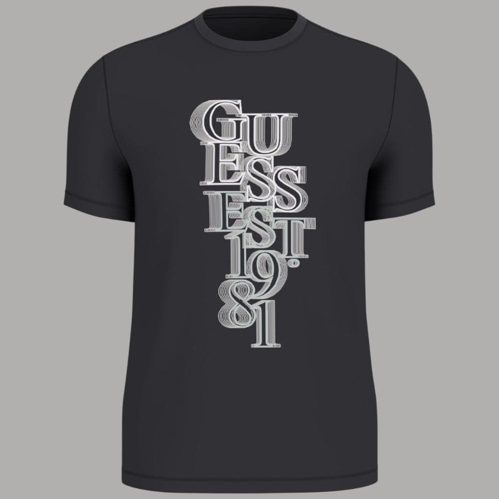 T-shirt Guess Uomo Slim Cotton Logo Stampa - Maniche Corte - 8