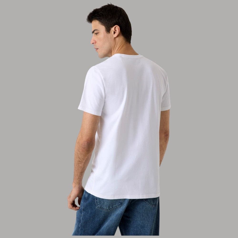 T-shirt Guess Uomo Slim Cotton Logo Stampa - Maniche Corte - 4