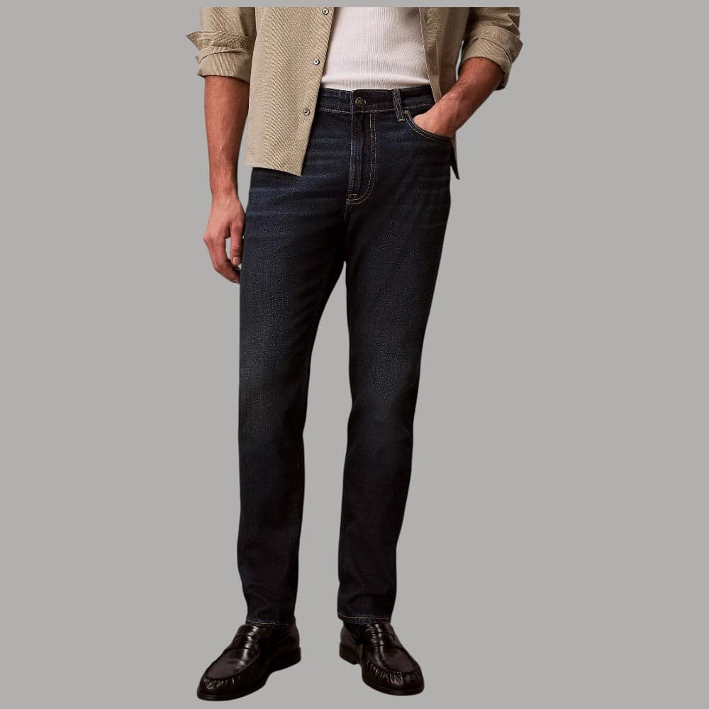 Jeans Calvin Klein Slim Tapered Vintage Blu Indaco Uomo