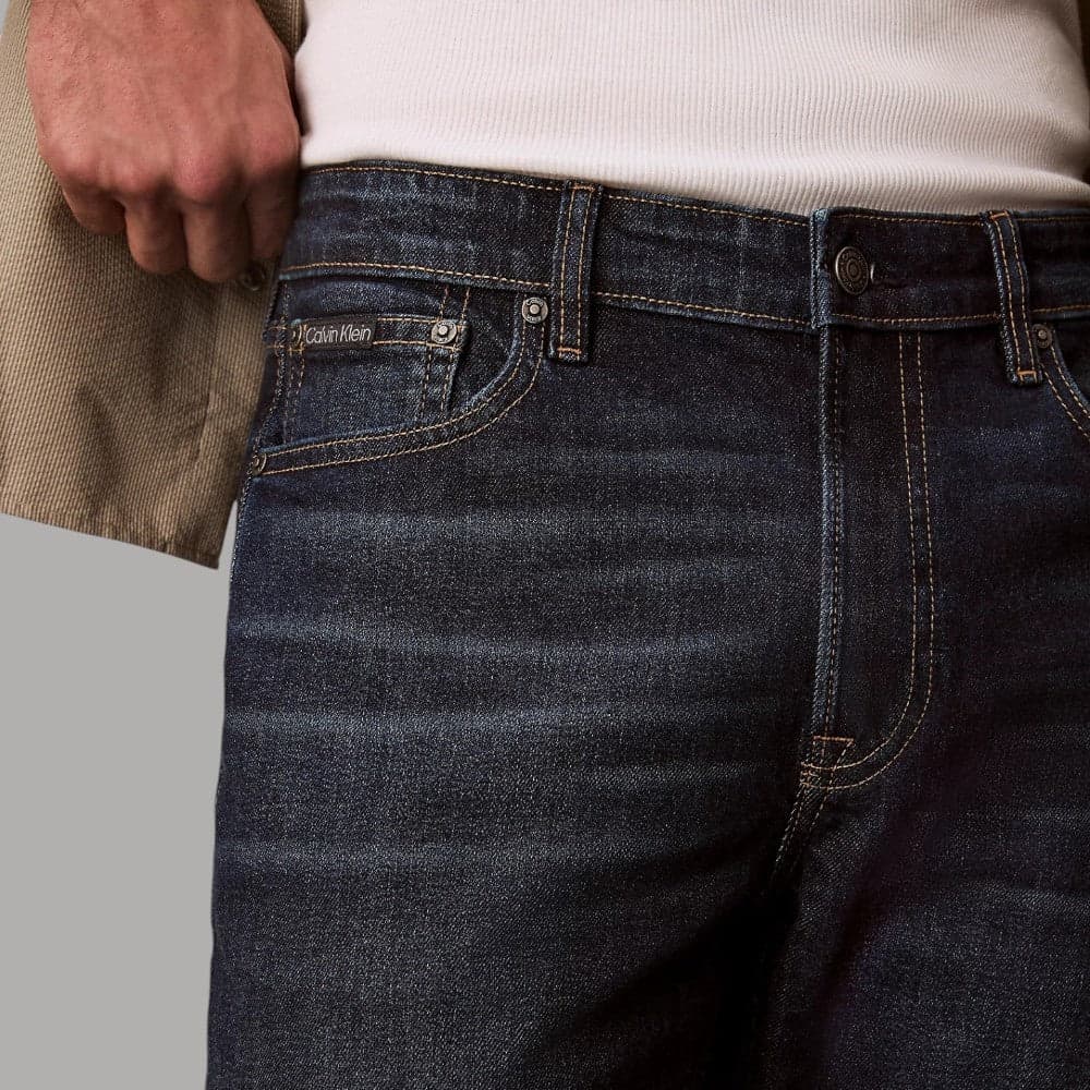 Jeans Calvin Klein Slim Tapered Vintage Blu Indaco Uomo - 6