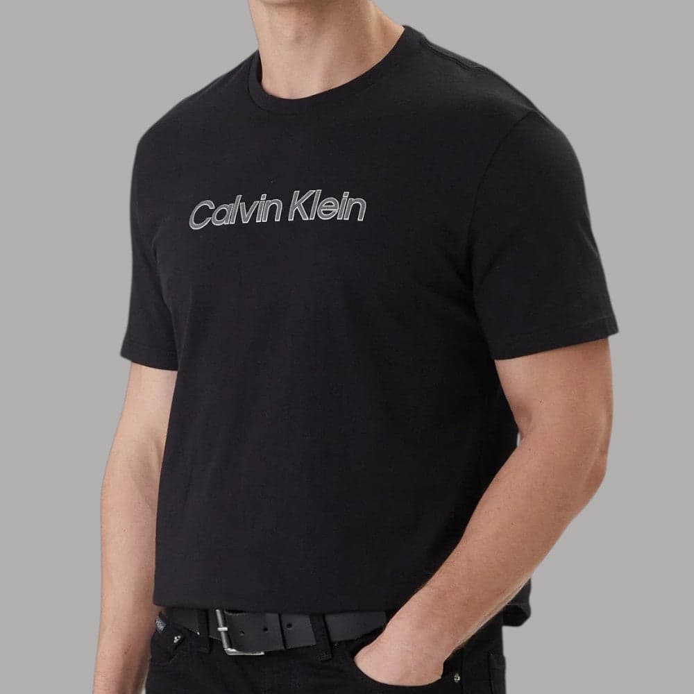 T-shirt Calvin Klein Cotone Logo Petto Art. LV04LF809G - 2
