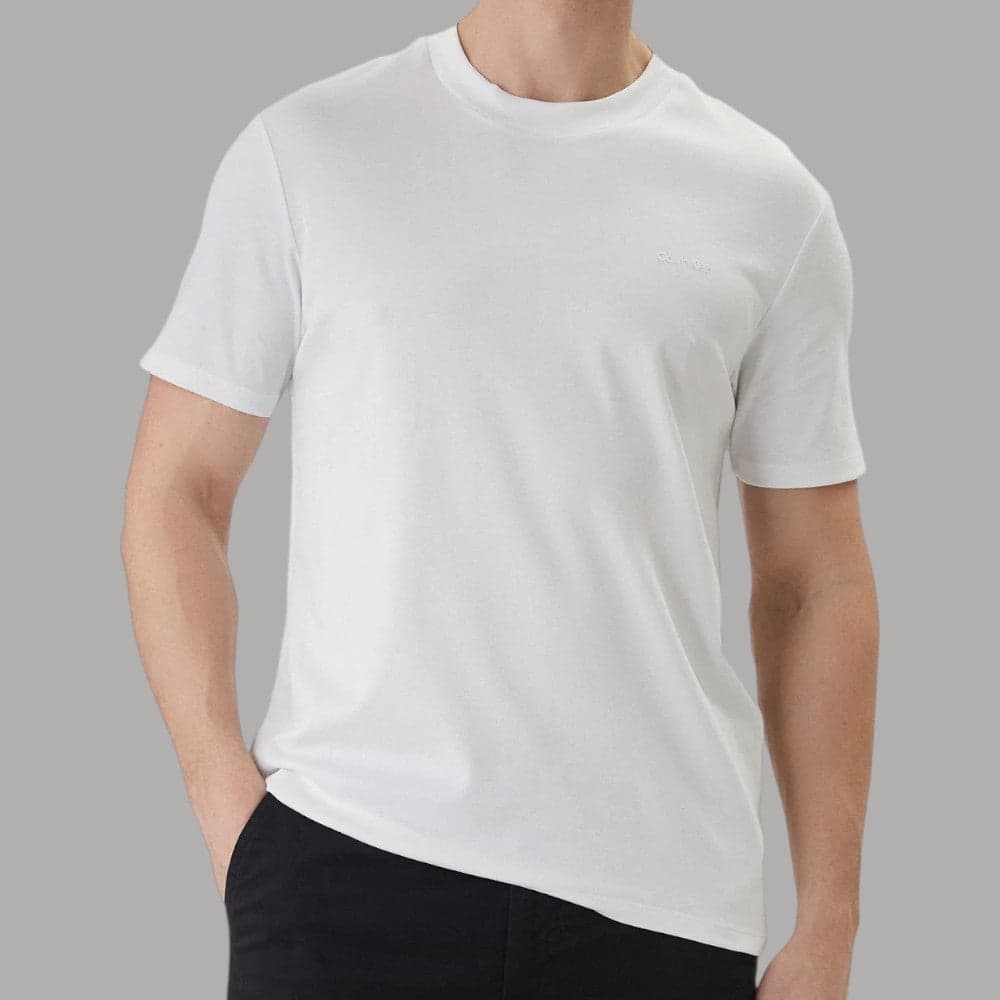 T-shirt Calvin Klein Regular Fit in Cotone Tech Interlock - 7