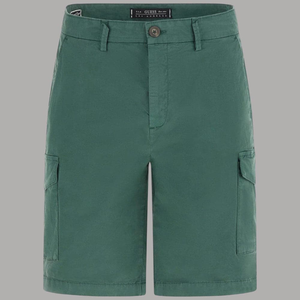 Bermuda Cargo Verde Uomo Guess con Tasche Multiuso - 3