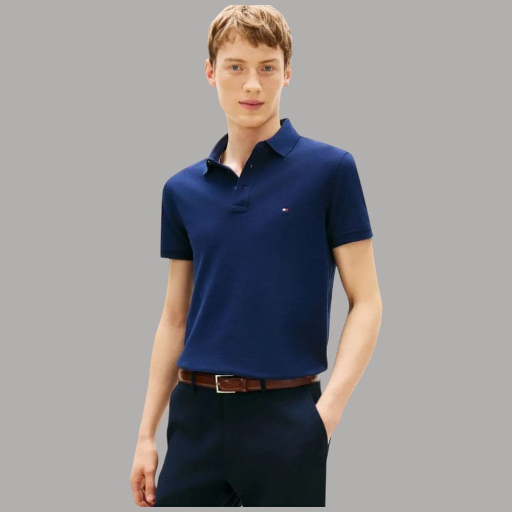 Polo Slim Fit Cotone Bio Tommy Hilfiger con Ricamo Iconico - 11